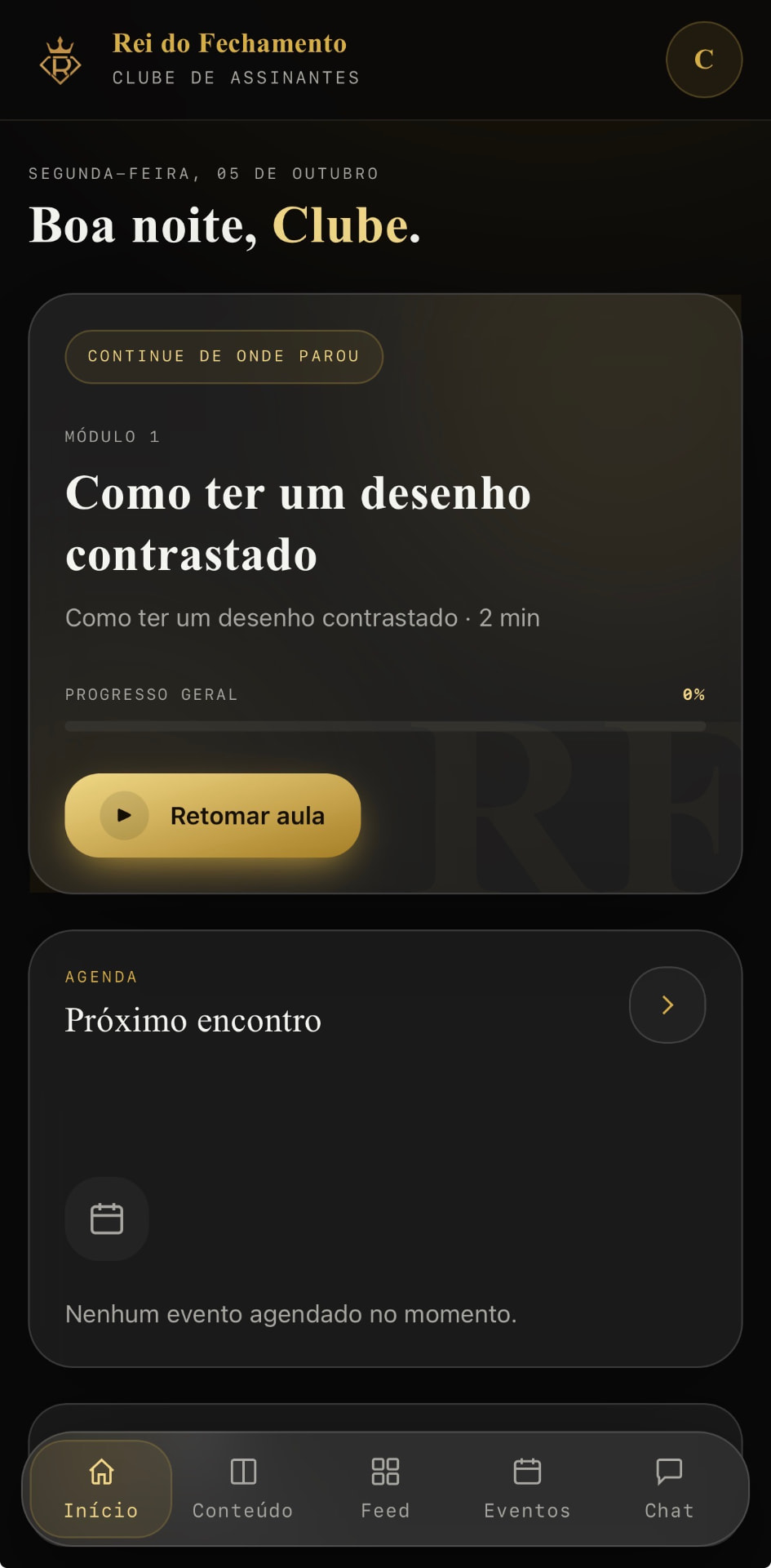 Retome de onde parou