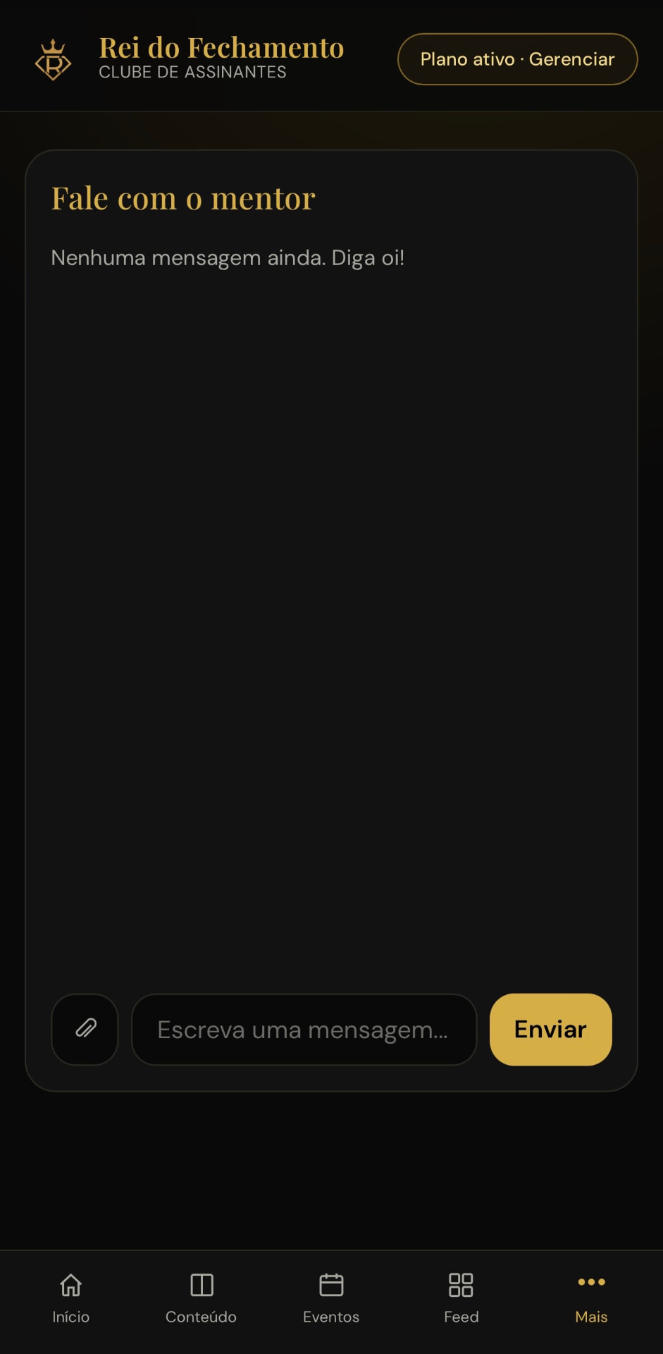 Chat individual com o Bruno